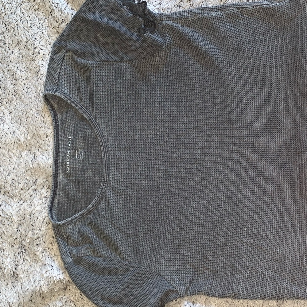 American Eagle Fray Crop Top